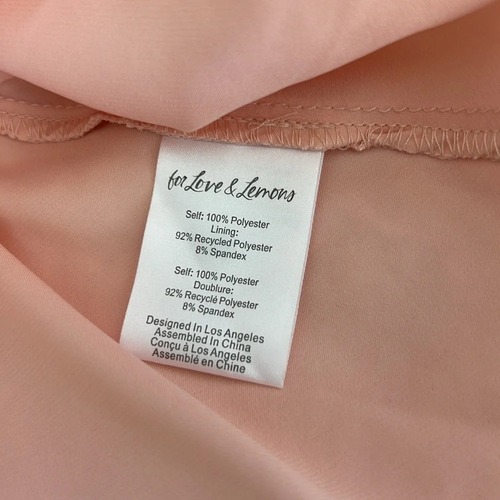 For Love & Lemons Meredith Embroidered Strappy Lace Puff Sleeve Mini Dress - Picture 7 of 15